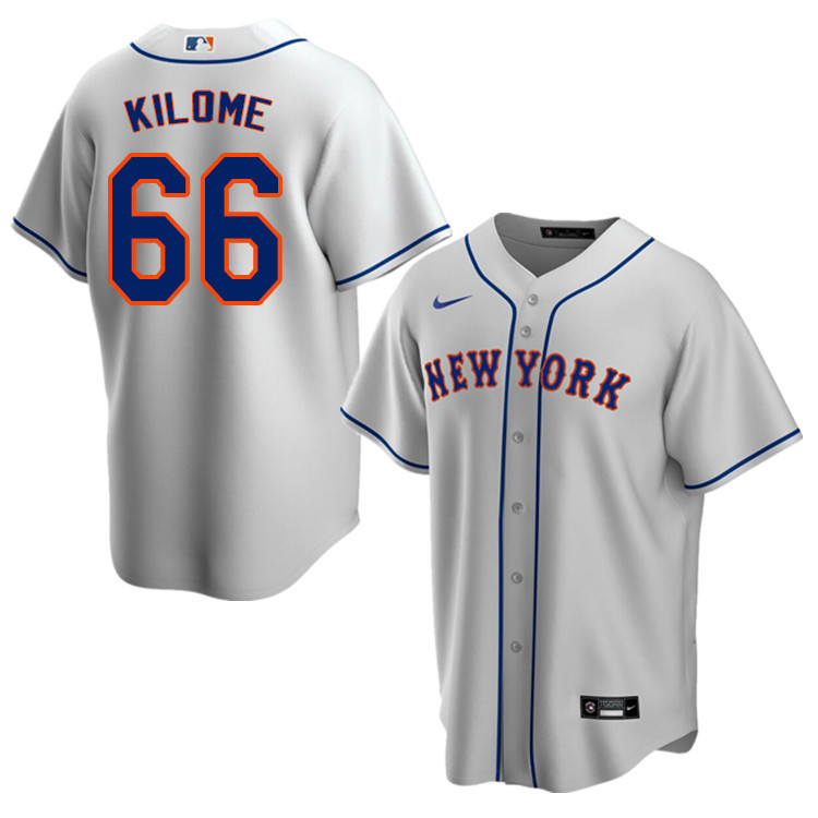 Nike Men #66 Franklyn Kilome New York Mets Baseball Jerseys Sale-Gray